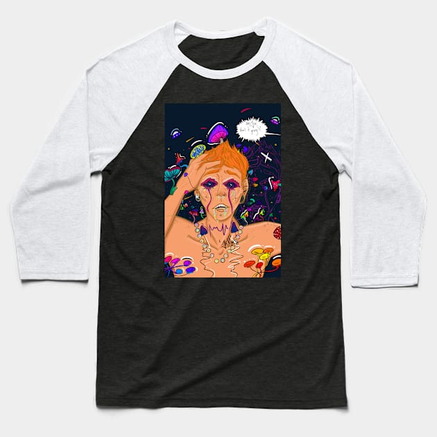 Hey! Trippy Joe Baseball T-Shirt by A12 by Joseph Kay Müeller